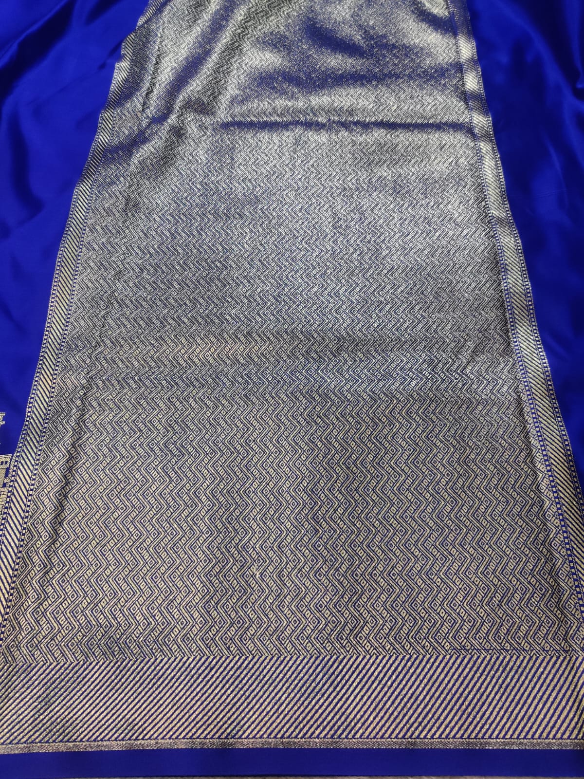 Banarasi Mashroo Satin Katan Silk Designer Saree – Banaras Ghat Zari Weave